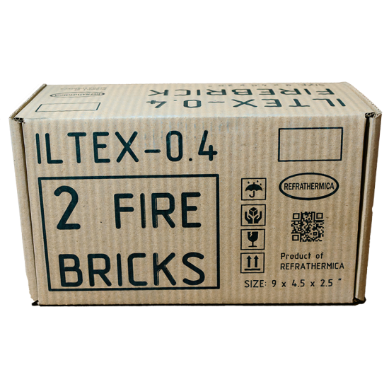 ILTEX-0.4 Ultralight Fire Insulation Bricks - Pack of 2