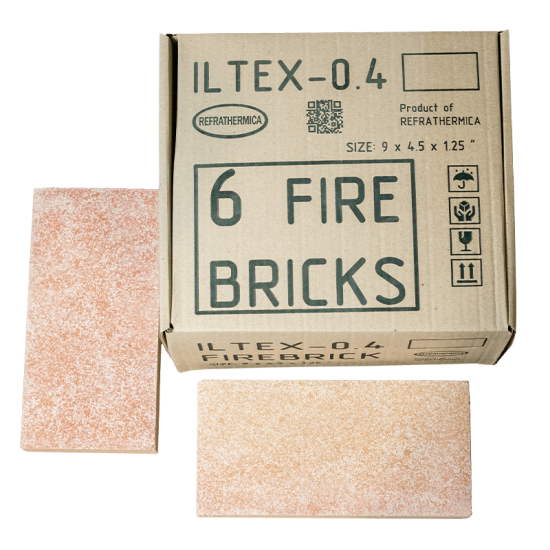 ILTEX-0.4 Ultralight Fire Insulation Bricks - Pack of 6