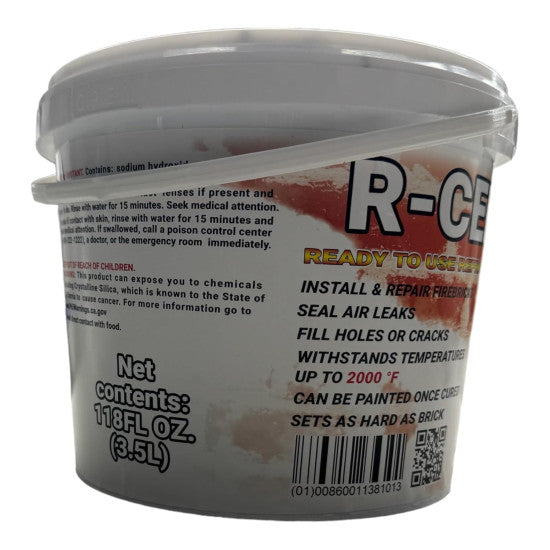 R-CEM 2000 Refractory Cement 118 fl. oz. (3.5 L)