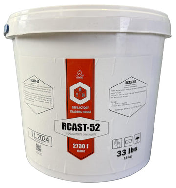 RCAST-52 Medium Cement Refractory Concrete 33 lb