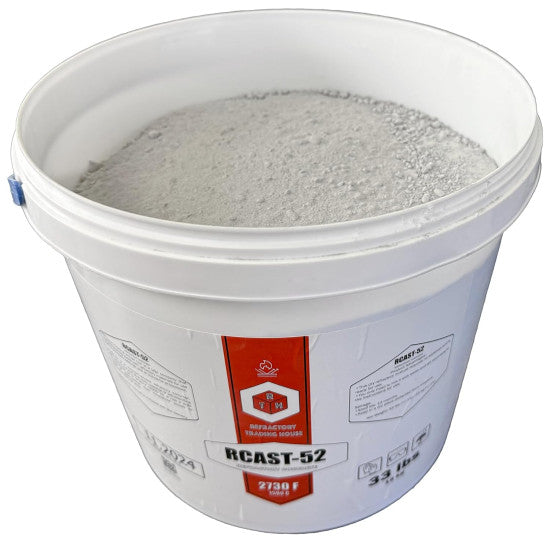 RCAST-52 Medium Cement Refractory Concrete 33 lb