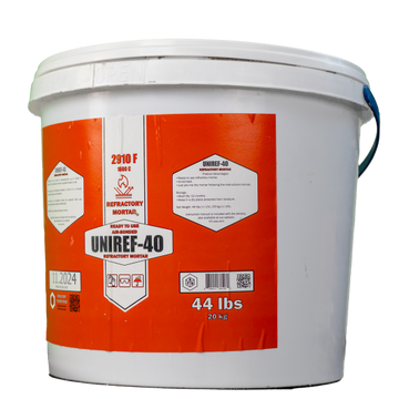 UNIREF-40 Ready-to-Use Refractory Mortar 44 lb - 0